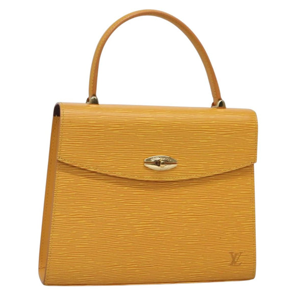 LOUIS VUITTON Epi Malesherbes Hand Bag Tassili Yellow Jonne M52379 Auth 136500