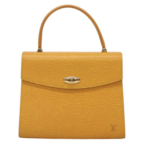 LOUIS VUITTON Epi Malesherbes Hand Bag Tassili Yellow Jonne M52379 Auth 136500