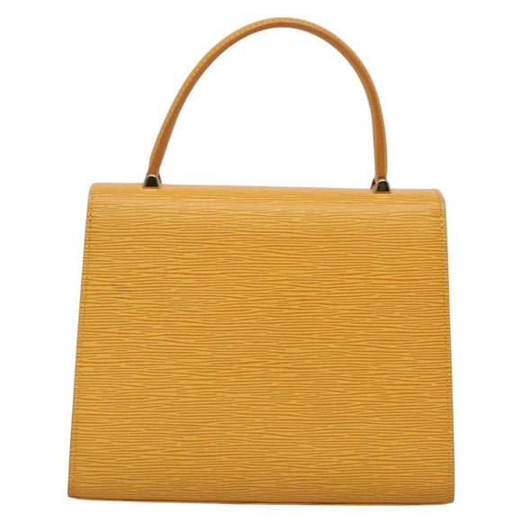 LOUIS VUITTON Epi Malesherbes Hand Bag Tassili Yellow Jonne M52379 Auth 136500
