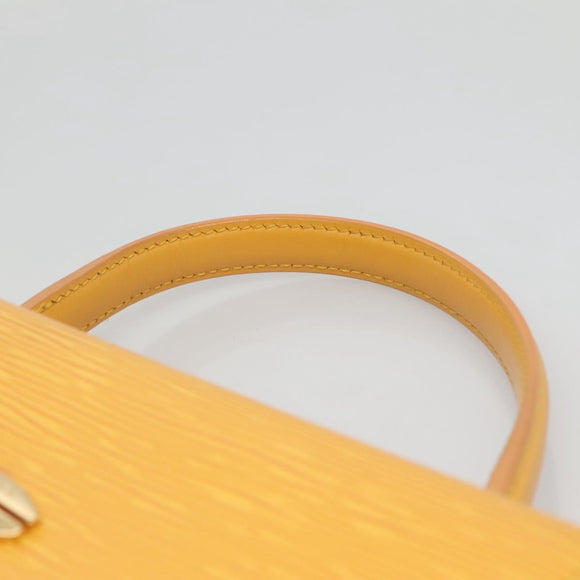 LOUIS VUITTON Epi Malesherbes Hand Bag Tassili Yellow Jonne M52379 Auth 136500