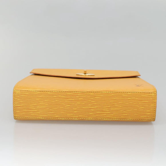 LOUIS VUITTON Epi Malesherbes Hand Bag Tassili Yellow Jonne M52379 Auth 136500