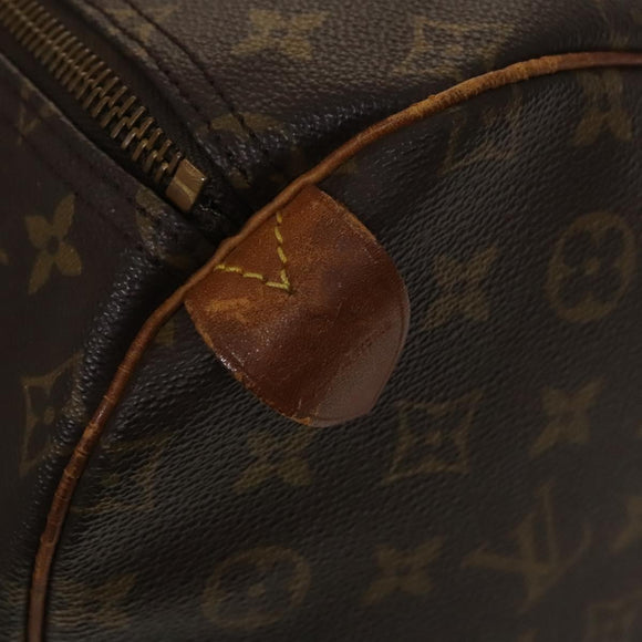 LOUIS VUITTON Monogram Keepall 55 Boston Bag M41424 LV Auth 136505