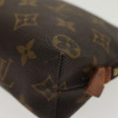 LOUIS VUITTON Monogram Pochette Cosmetic PM Pouch M43998 LV Auth 136512-14