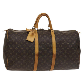 LOUIS VUITTON Monogram Keepall 55 Boston Bag M41424 LV Auth 136519