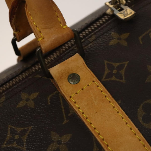 LOUIS VUITTON Monogram Keepall 55 Boston Bag M41424 LV Auth 136519