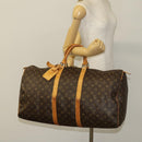 LOUIS VUITTON Monogram Keepall 55 Boston Bag M41424 LV Auth 136519-22