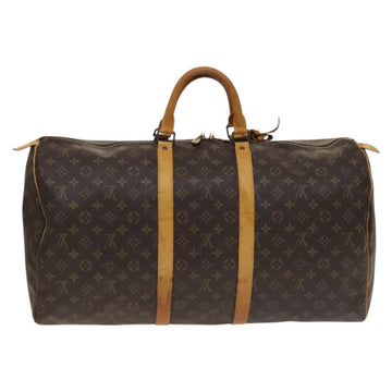LOUIS VUITTON Monogram Keepall 55 Boston Bag M41424 LV Auth 136519 - 0