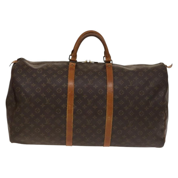 LOUIS VUITTON Monogram Keepall 60 Boston Bag M41422 LV Auth 136520