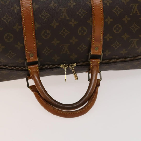 LOUIS VUITTON Monogram Keepall 60 Boston Bag M41422 LV Auth 136520