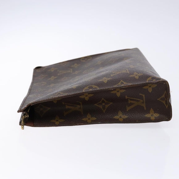 LOUIS VUITTON Monogram Poche Toilette 26 Pouch M47542 LV Auth 136521