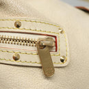 LOUIS VUITTON Suhari Ampheteu Shoulder Bag Leather White M91858 LV Auth 136527-14