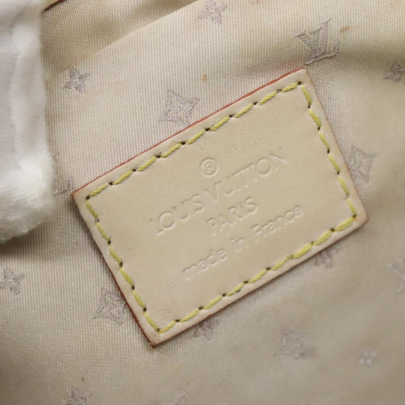 LOUIS VUITTON Suhari Ampheteu Shoulder Bag Leather White M91858 LV Auth 136527