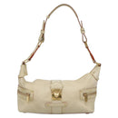 LOUIS VUITTON Suhari Ampheteu Shoulder Bag Leather White M91858 LV Auth 136527-2