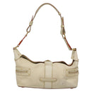 LOUIS VUITTON Suhari Ampheteu Shoulder Bag Leather White M91858 LV Auth 136527-3