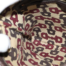 GUCCI GG Canvas Web Sherry Line Shoulder Bag Beige Gold Red 144388 Auth 136530-19