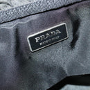 PRADA Boston Bag Nylon Black Silver Auth 136533-19