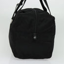 PRADA Boston Bag Nylon Black Silver Auth 136533-4