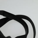 PRADA Boston Bag Nylon Black Silver Auth 136533-14