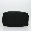 PRADA Boston Bag Nylon Black Silver Auth 136533-5