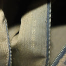 FENDI Zucca Canvas Vanity Pouch Zwart Bruin goud Auth 136534-12