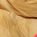 CELINE Macadam Canvas Tote Bag PVC Beige Gold Auth 136536-19