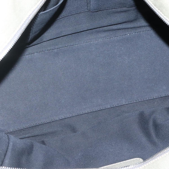 LOEWE Anagram Amazona 32 Hand Bag Leather Khaki Silver Auth 136539