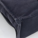 HERMES Fourre Tout MM Hand Bag Canvas Navy Auth 136543-9