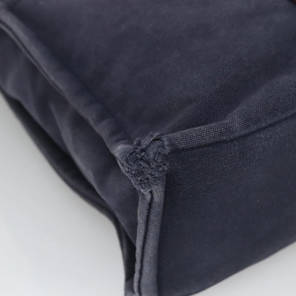 HERMES Fourre Tout MM Hand Bag Canvas Navy Auth 136543