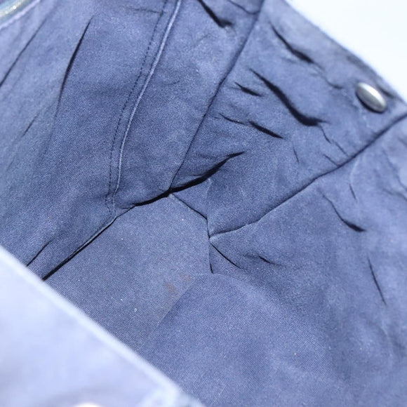HERMES Fourre Tout MM Hand Bag Canvas Navy Auth 136543