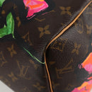 LOUIS VUITTON Monogram Rose Speedy 30 Hand Bag Orange Pink M48610 Auth 136544SAV-15