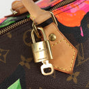 LOUIS VUITTON Monogram Rose Speedy 30 Hand Bag Orange Pink M48610 Auth 136544V-9