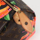 LOUIS VUITTON Monogram Rose Speedy 30 Hand Bag Orange Pink M48610 Auth 136544V-19