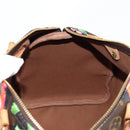 LOUIS VUITTON Monogram Rose Speedy 30 Hand Bag Orange Pink M48610 Auth 136544SAV-21