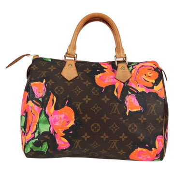 LOUIS VUITTON Monogram Rose Speedy 30 Hand Bag Orange Pink M48610 Auth 136544V - 0