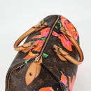 LOUIS VUITTON Monogram Rose Speedy 30 Hand Bag Orange Pink M48610 Auth 136544V-6
