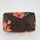 LOUIS VUITTON Monogram Rose Speedy 30 Hand Bag Orange Pink M48610 Auth 136544V-5