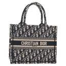 Christian Dior Trotter Canvas Hand Bag Navy Auth 136545M-1