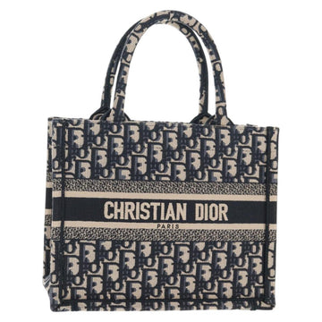 Christian Dior Trotter Canvas Hand Bag Navy Auth 136545M