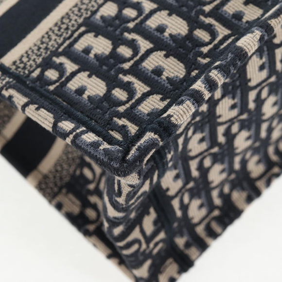 Christian Dior Trotter Canvas Hand Bag Navy Auth 136545M