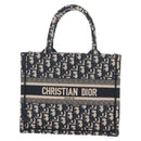 Christian Dior Trotter Canvas Hand Bag Navy Auth 136545M-2
