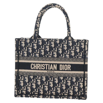 Christian Dior Trotter Canvas Hand Bag Navy Auth 136545M - 0