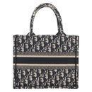 Christian Dior Trotter Canvas Hand Bag Navy Auth 136545M-3