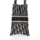Christian Dior Trotter Canvas Hand Bag Navy Auth 136545M-4