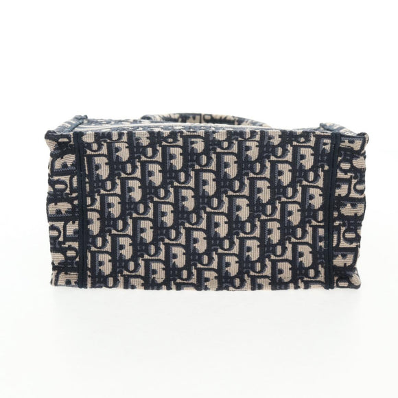 Christian Dior Trotter Canvas Hand Bag Navy Auth 136545M