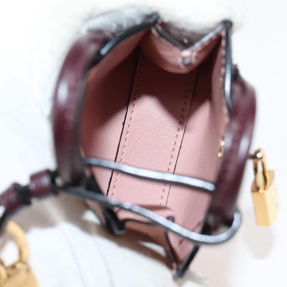 LOUIS VUITTON City Steamer Charm Leather Pink MP1787 LV Auth 136548M
