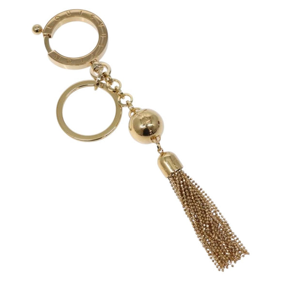LOUIS VUITTON Porte Cles Swing Key Holder metal Gold M65997 LV Auth 136550