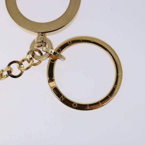 LOUIS VUITTON Porte Cles Swing Key Holder metal Gold M65997 LV Auth 136550