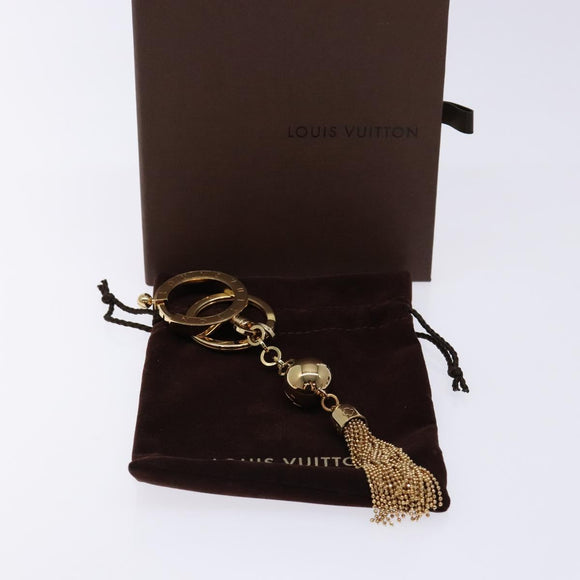 LOUIS VUITTON Porte Cles Swing Key Holder metal Gold M65997 LV Auth 136550