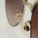 CHANEL Sunglasses metal Silver tone CC Auth 136551M-8