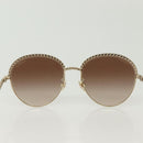 CHANEL Sunglasses metal Silver tone CC Auth 136551M-2